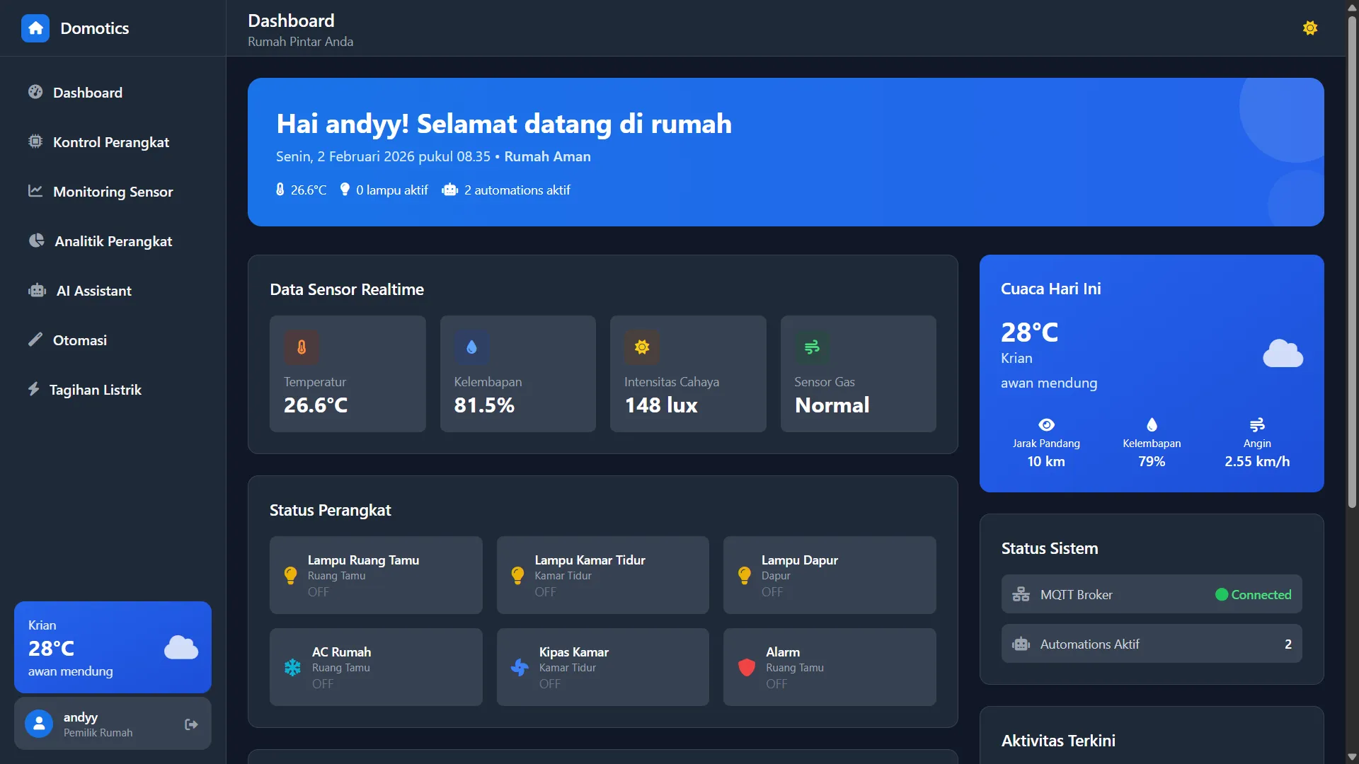 Smart Home IoT screenshot 3